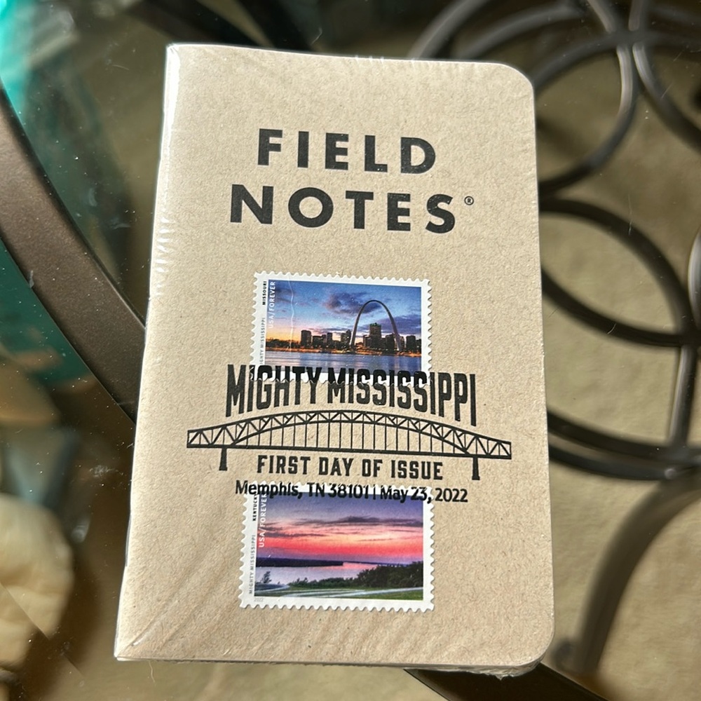 USPS field notes mighty Mississippi five pack first day of issue unopened